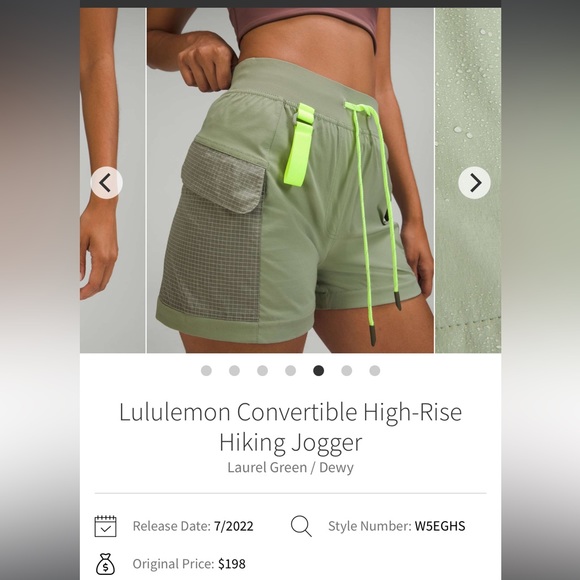 Lululemon Convertible High-Rise Hiking Jogger size 10 - Picture 6 of 8